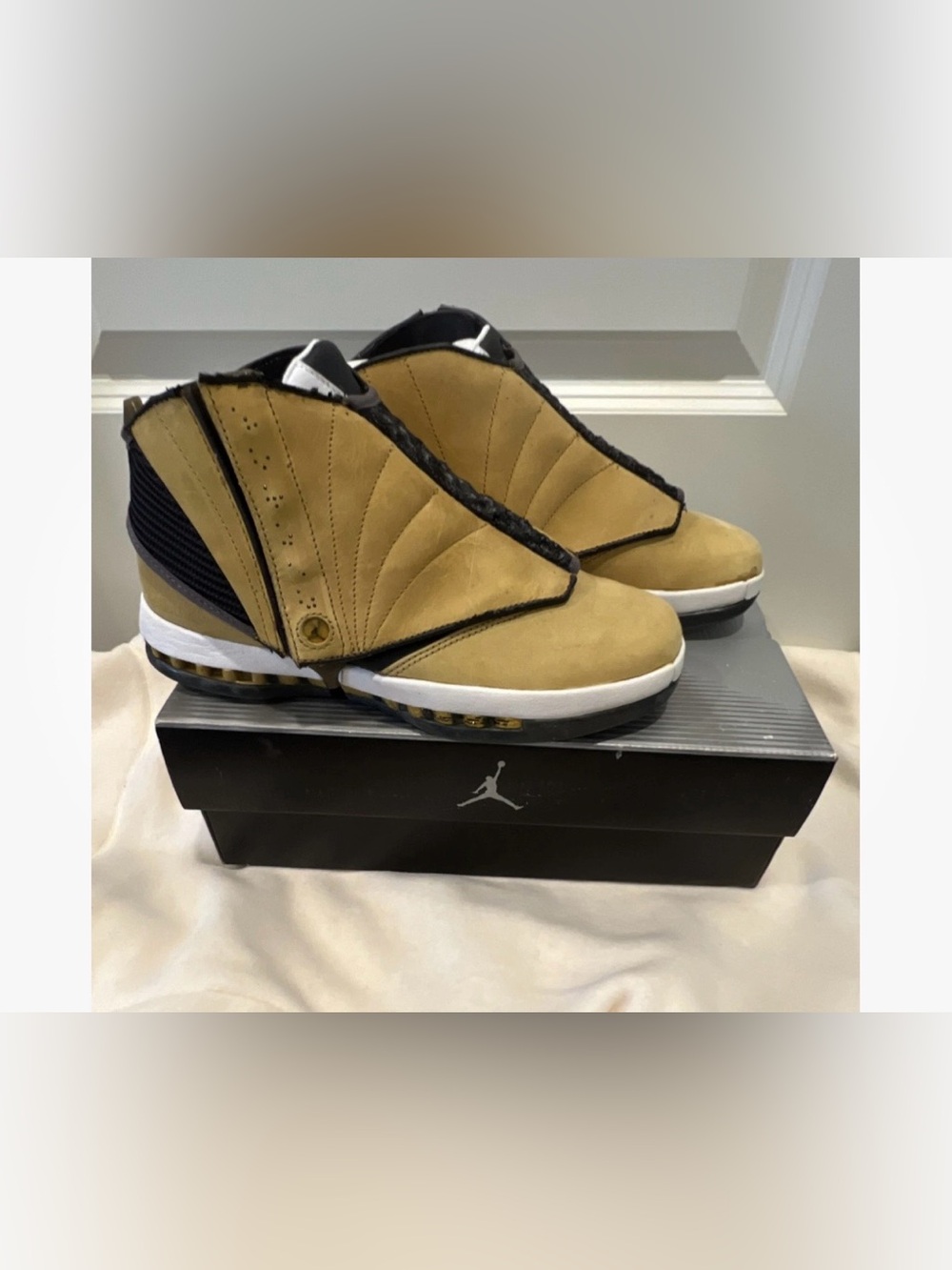 Vintage Air Jordan XVI+ OG Ginger Sneakers 2001 Size 8.5 New in Original Box!!!